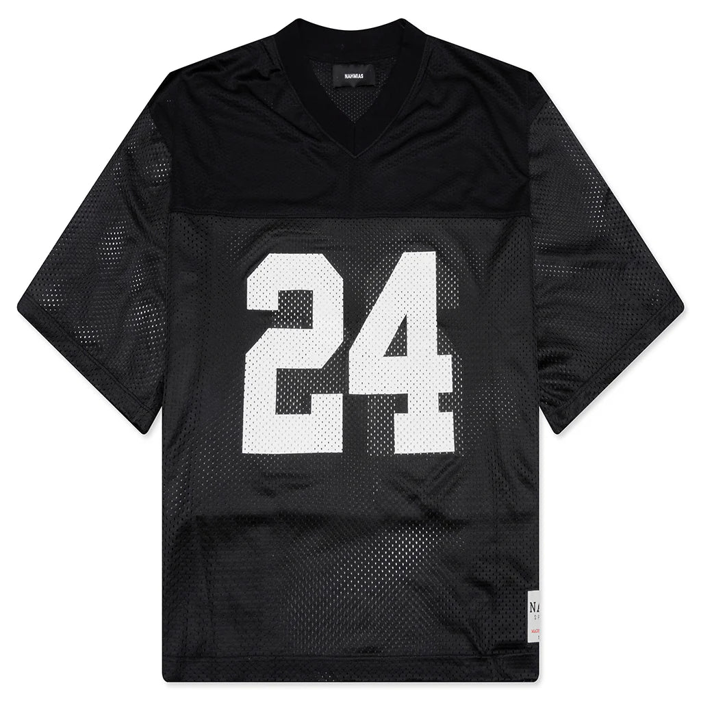 24 Mesh Boxy Jersey Black
