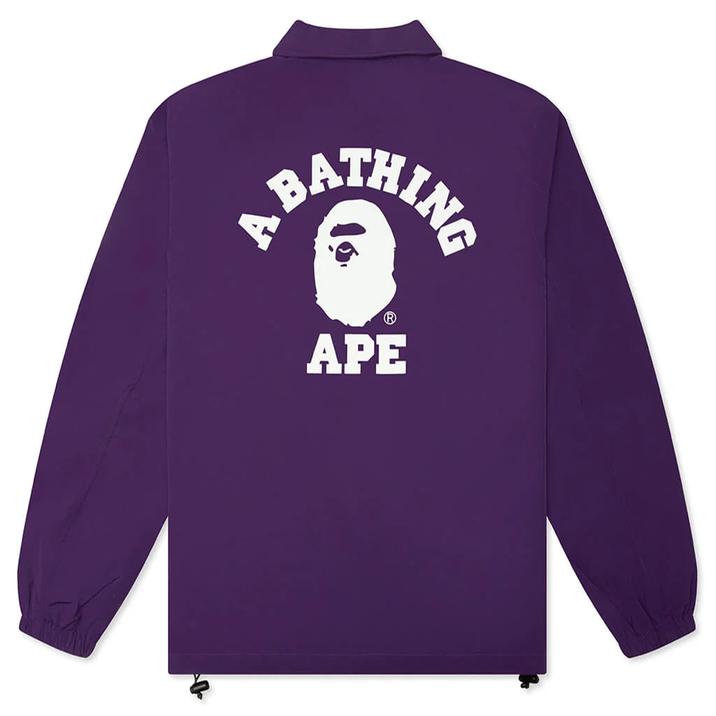 College Coach Jacket Purple