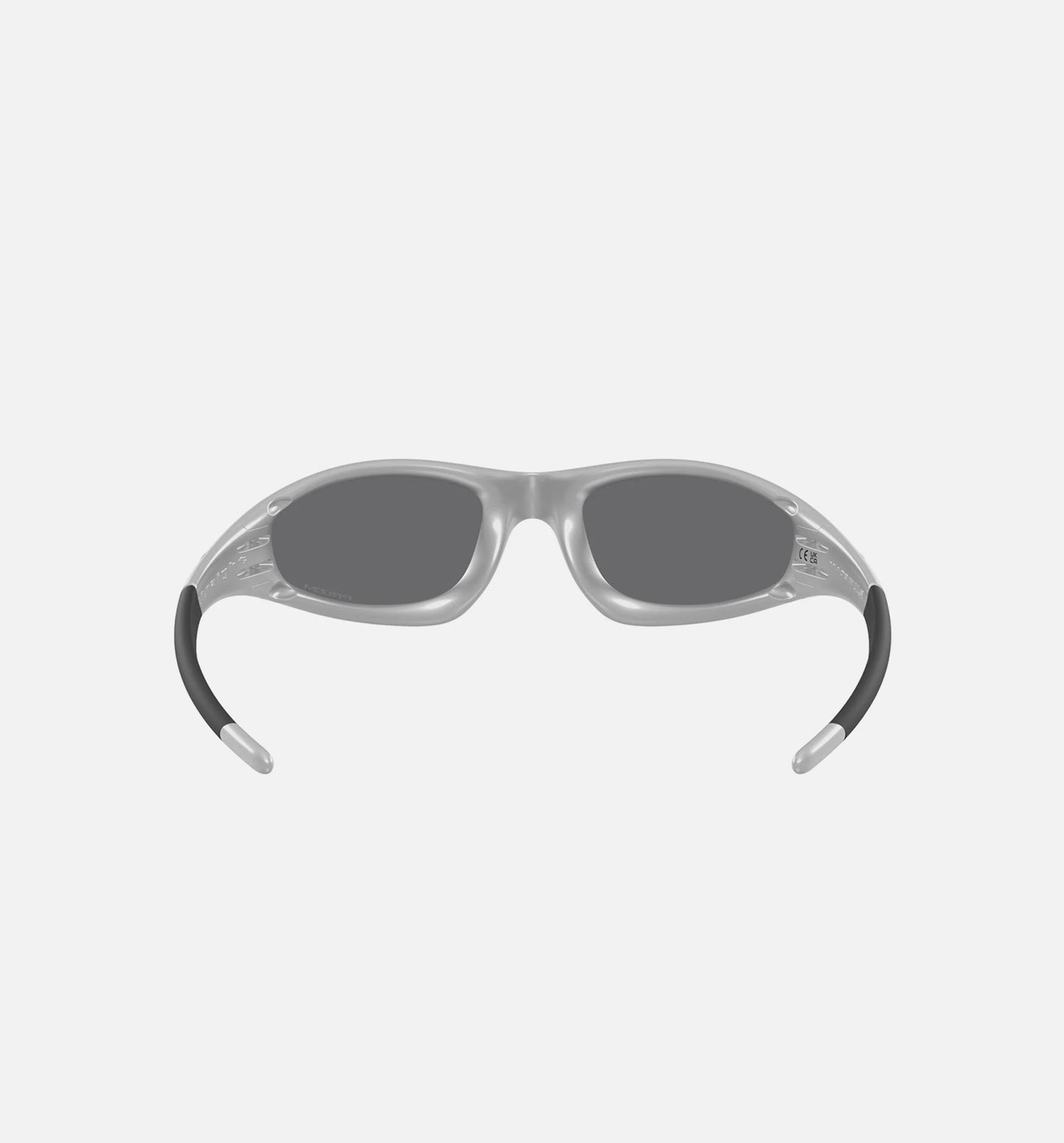 MUZM Straight Jacket 99 Mens Sunglasses Silver Flames Black