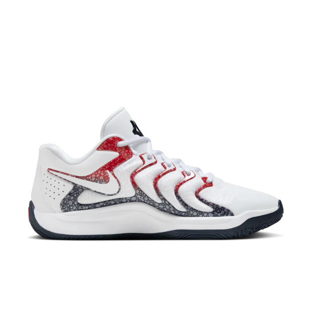 Tenis Nike KD17 Branco Vermelho