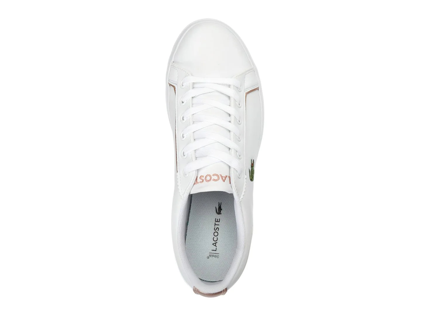 Tenis Lacoste Lerond Blanco y Rosa para Niña