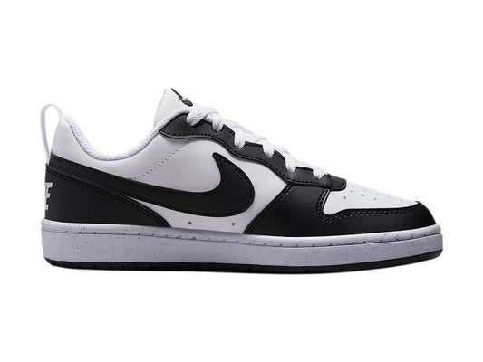 Tenis Nike Court Borough Low Blanco y Negro para Niño