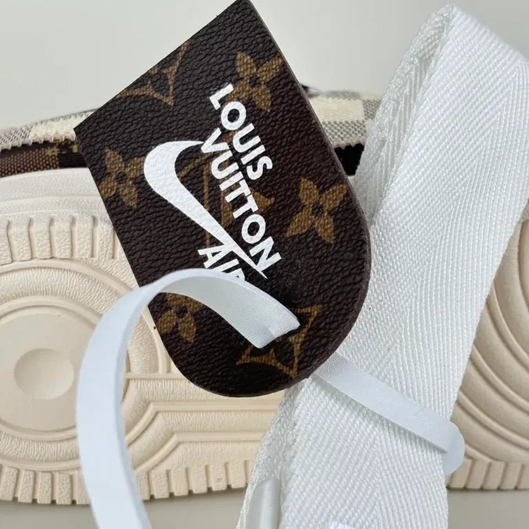 Louis Vuitton x Nike Air Force 1 Damier Brown White