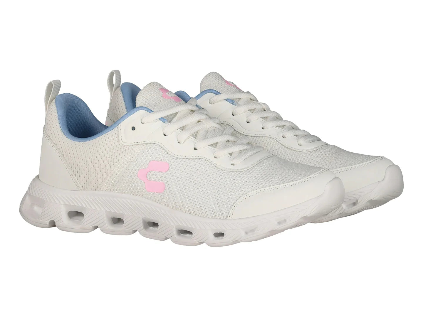 Tenis Charly Blanco Azul Rosa para Mujer