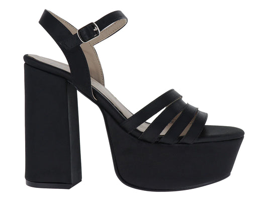 Sandalias de Plataforma Luna Rosa Negro para Mujer