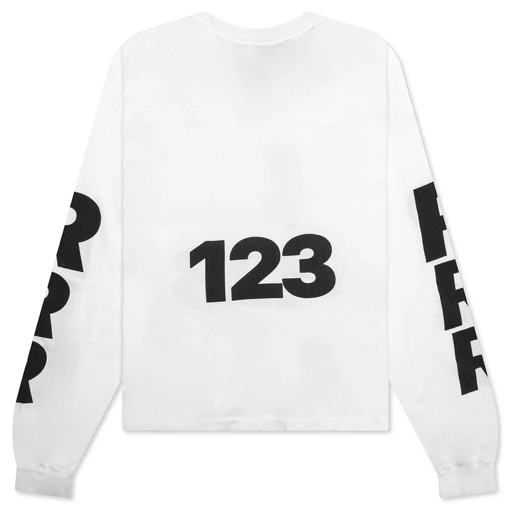 USO 123 Garden L S Tee Max White