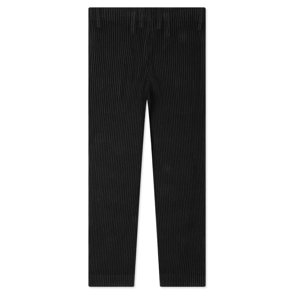 Straight Basics Pants Black