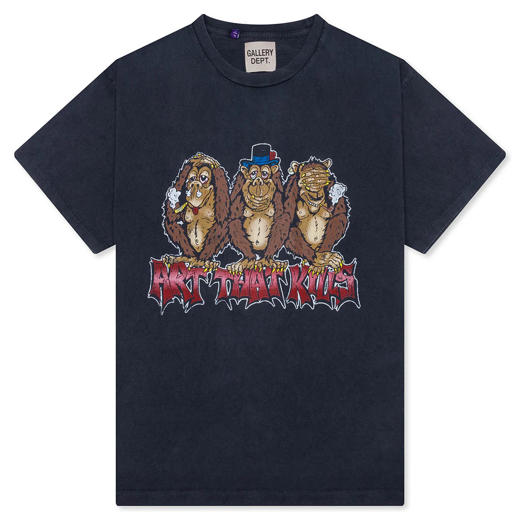 See No Evil Tee Vintage Black