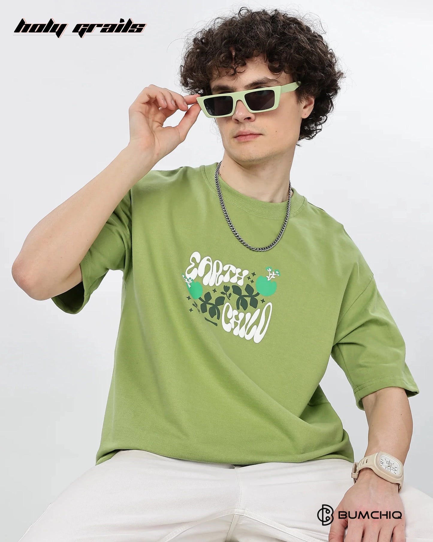 Nature Lost Green Oversize Tee HG x Bumchiq