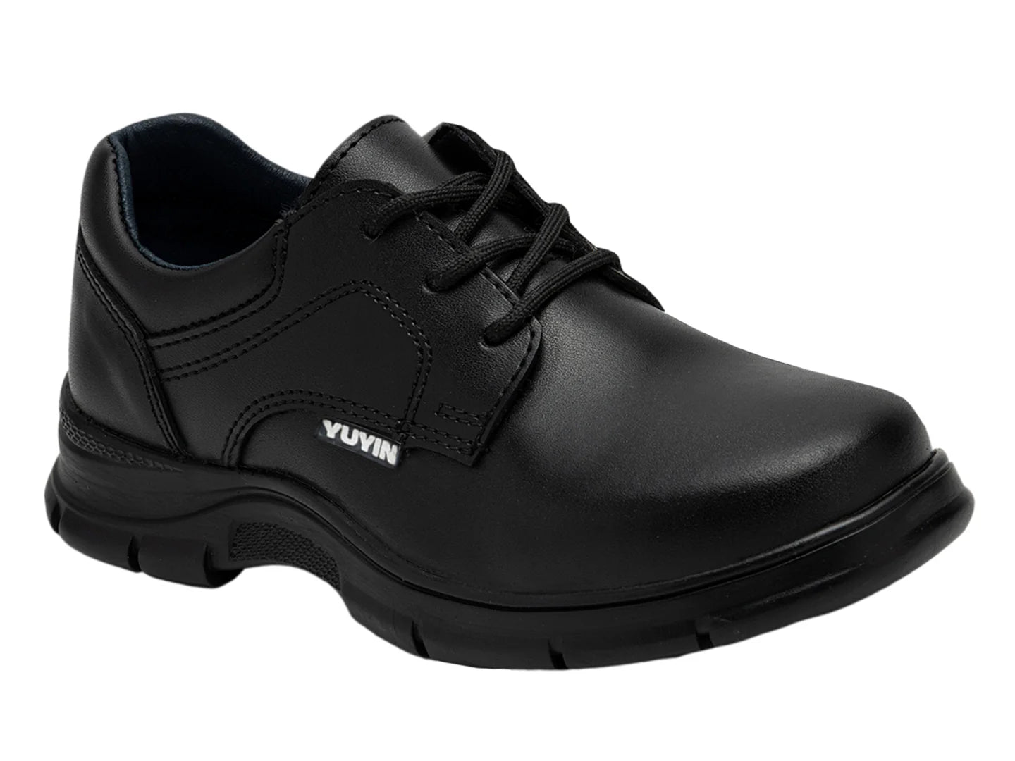 YUYIN Zapatos Negros para Niño