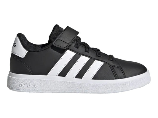 Tenis Adidas Grand Court 20 Negro y Blanco para Niño