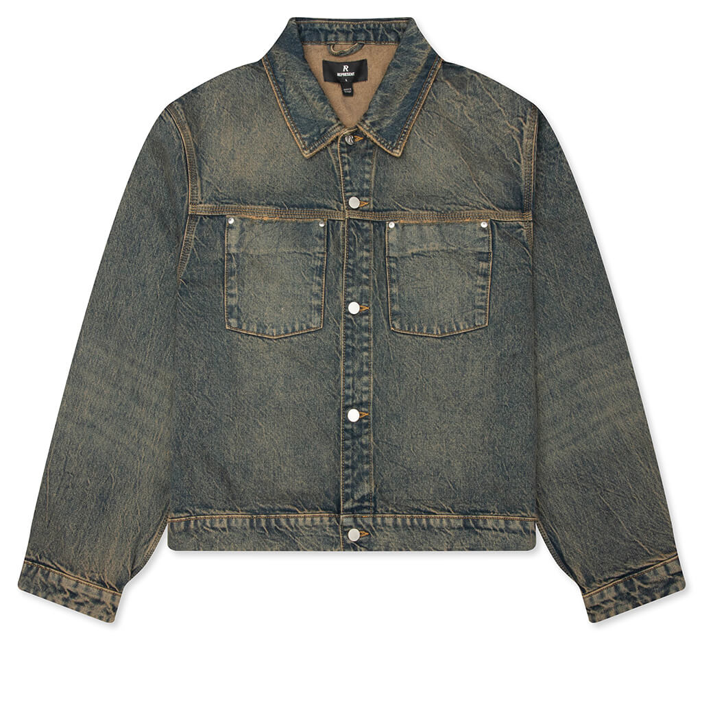 Denim Trucker Blue Cream