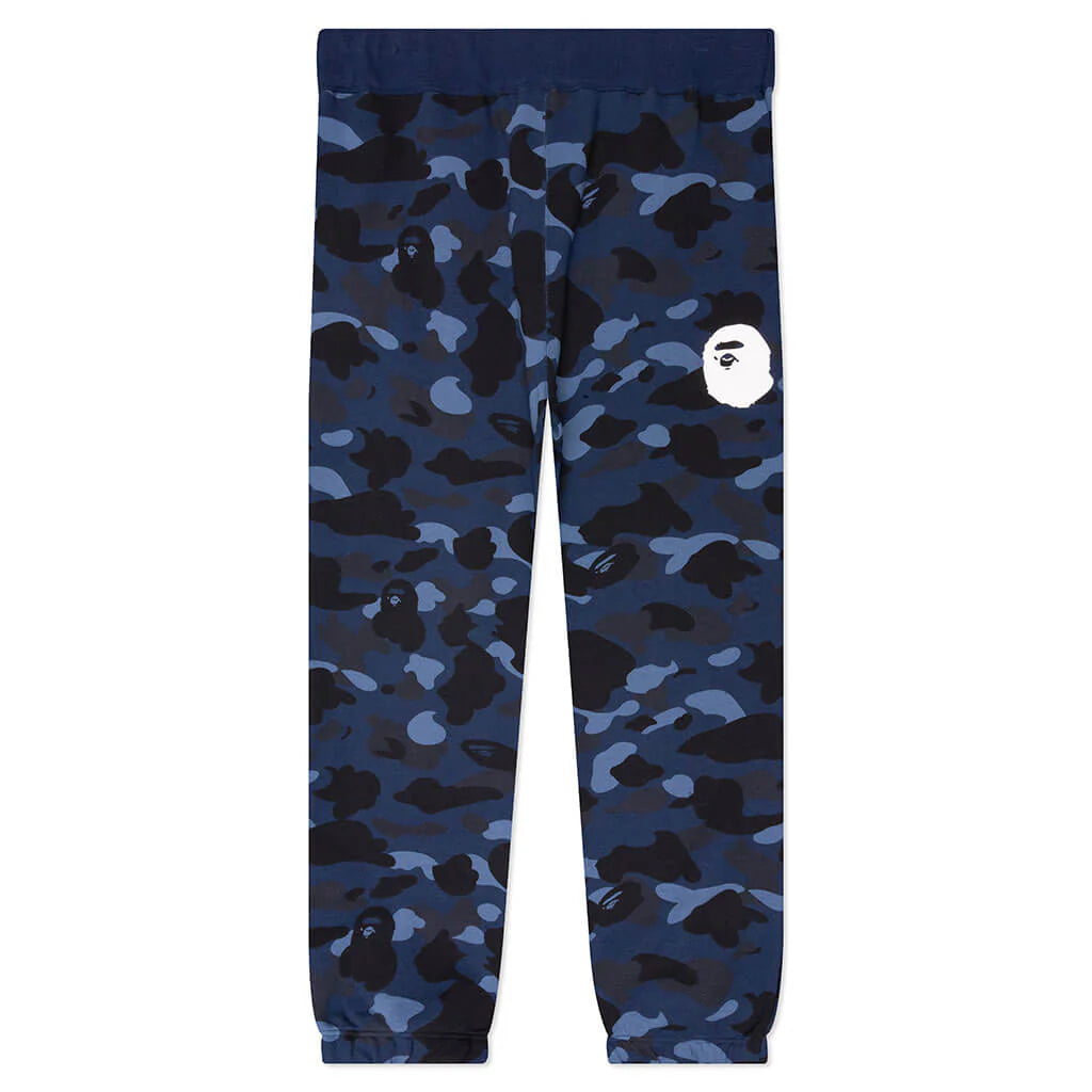 Color Camo Wide Fit Sweat Pants Navy