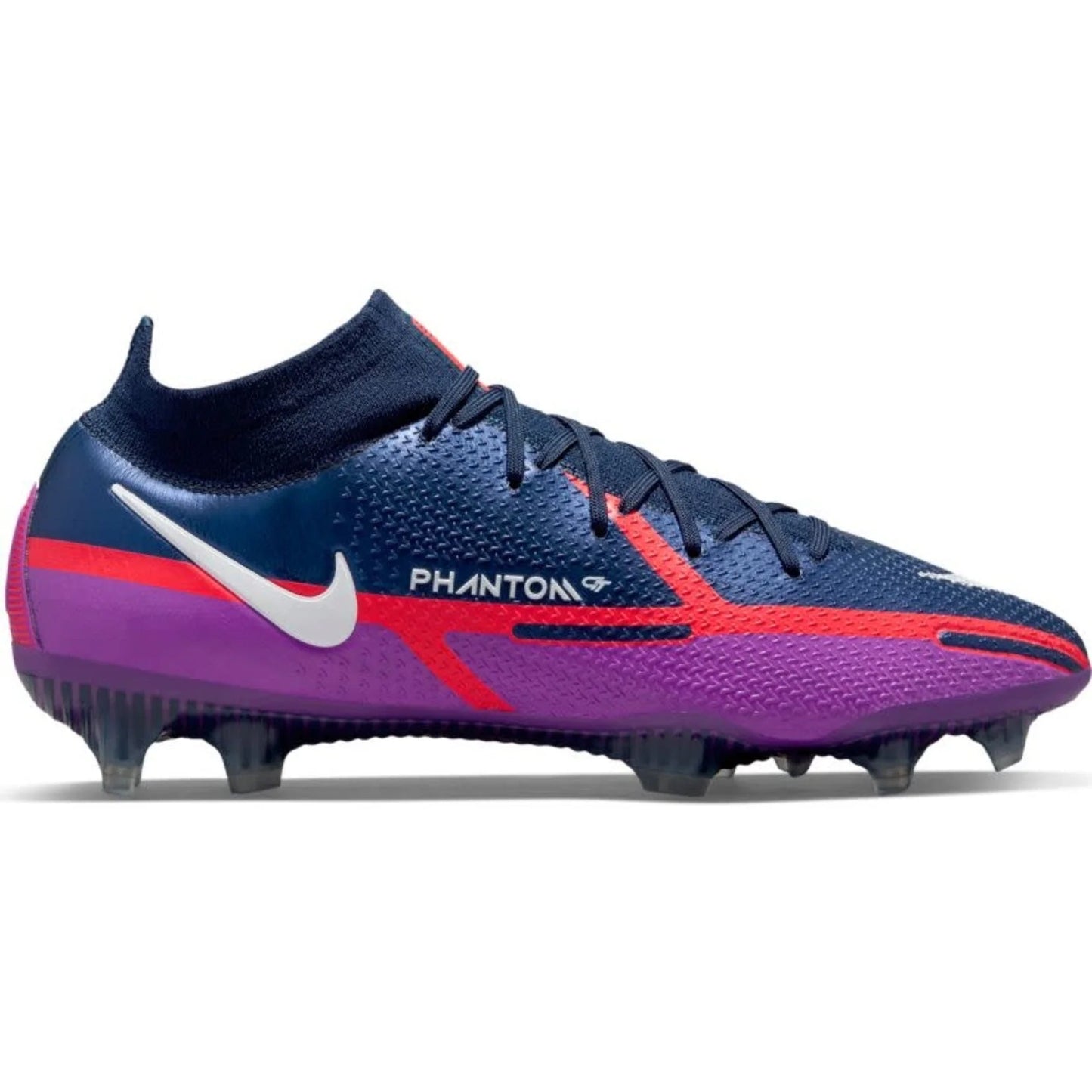 Nike Phantom GT2 Elite FG Firm Ground Soccer Cleats Navy White Purple