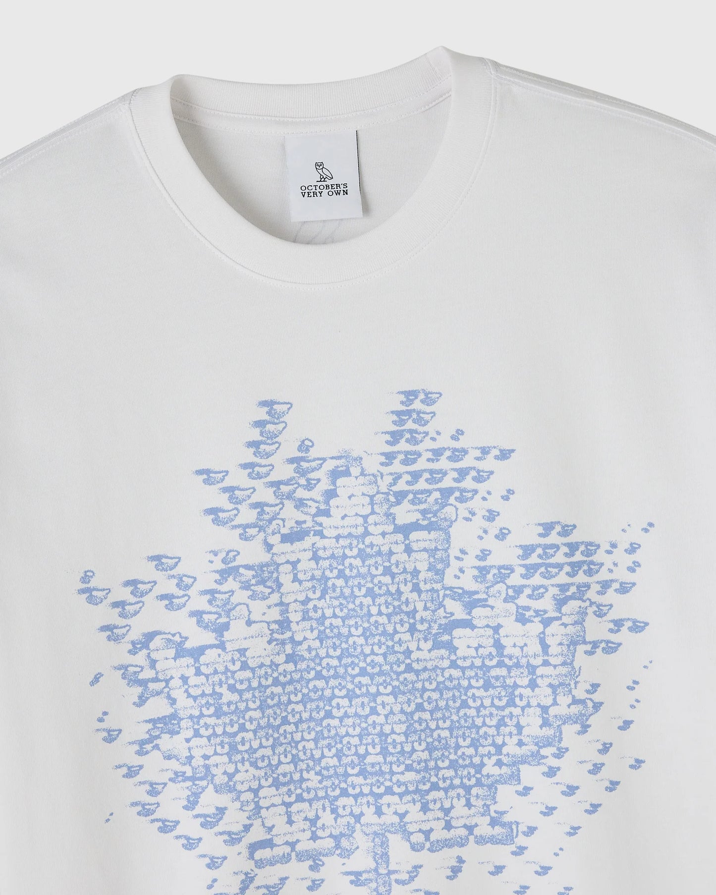 Digi Leaf Tee White