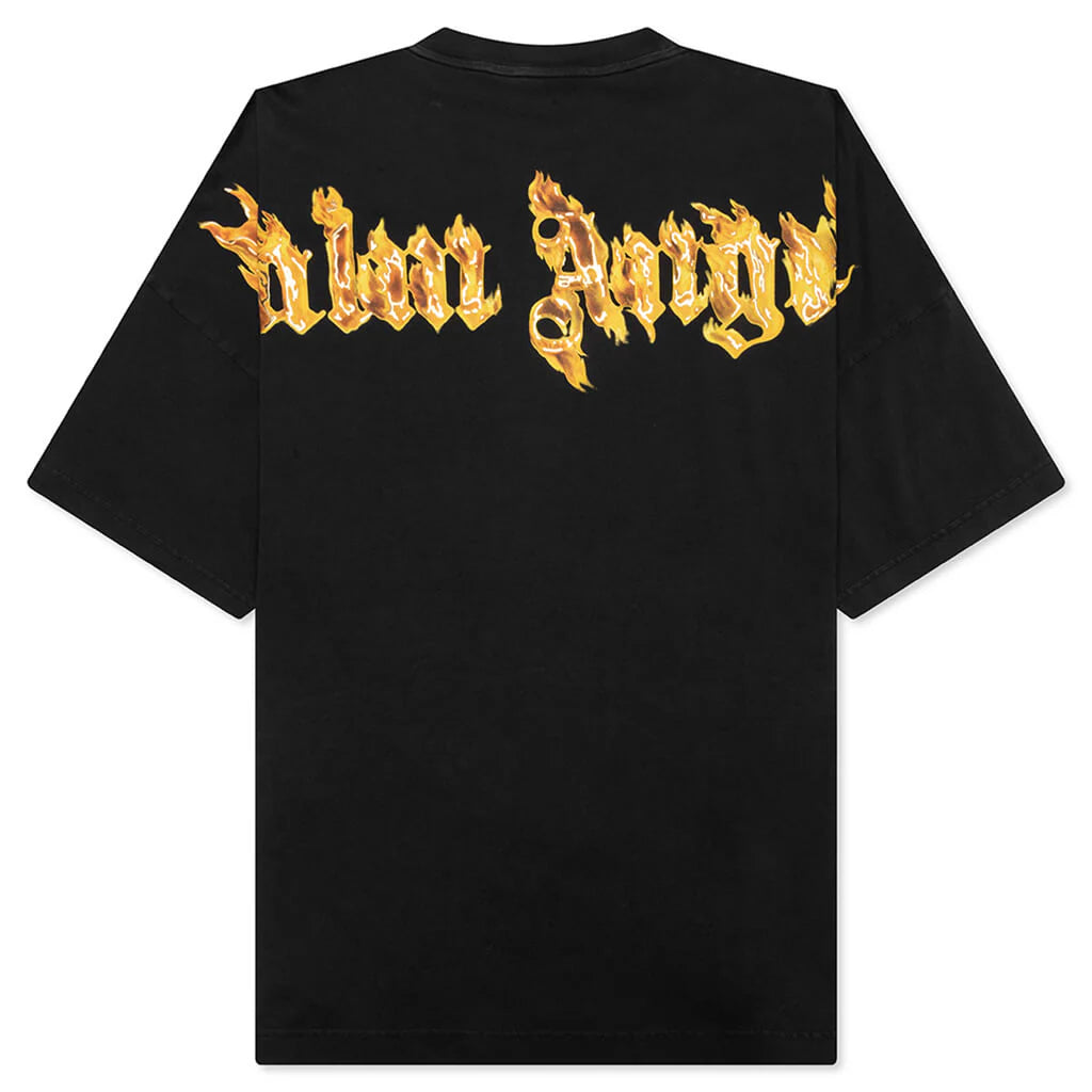 Burning Palm Over Tee Black Gold