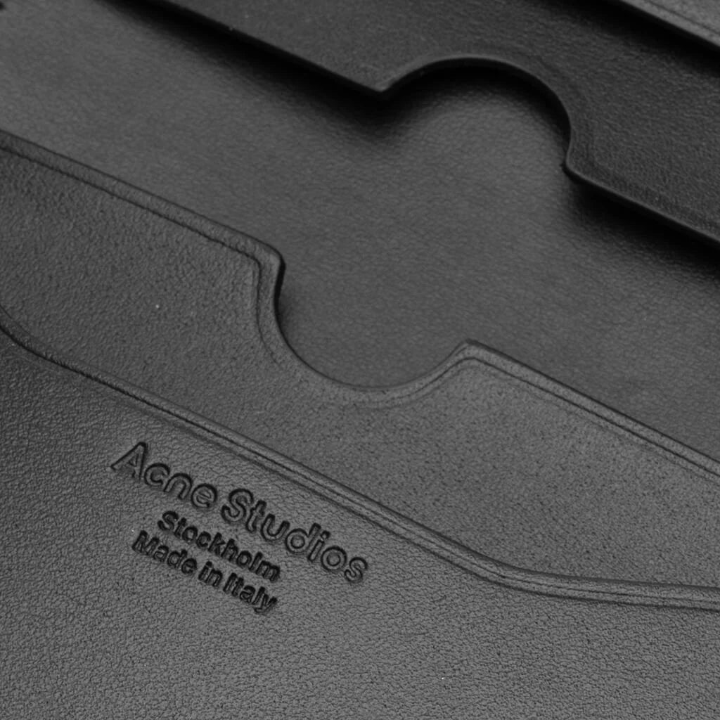 Folded Leather Wallet Black