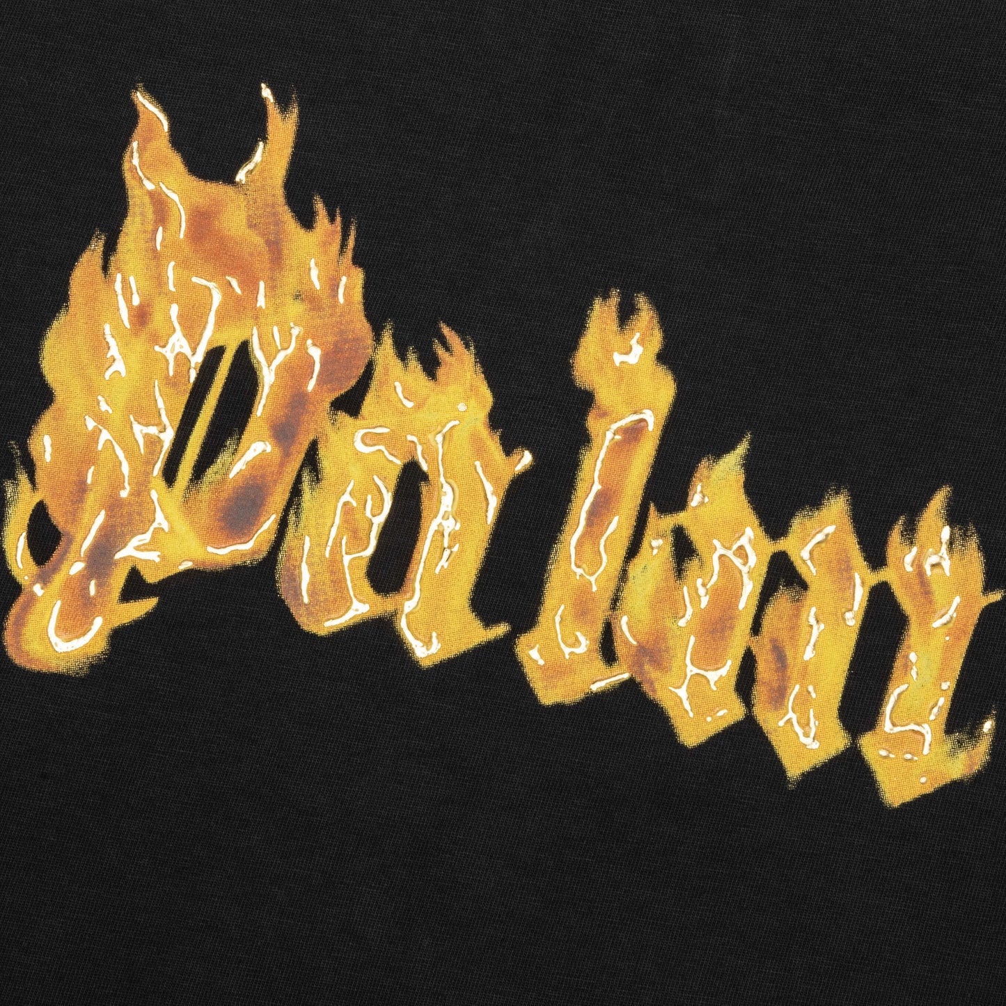 Burning Logo Tee Black Gold