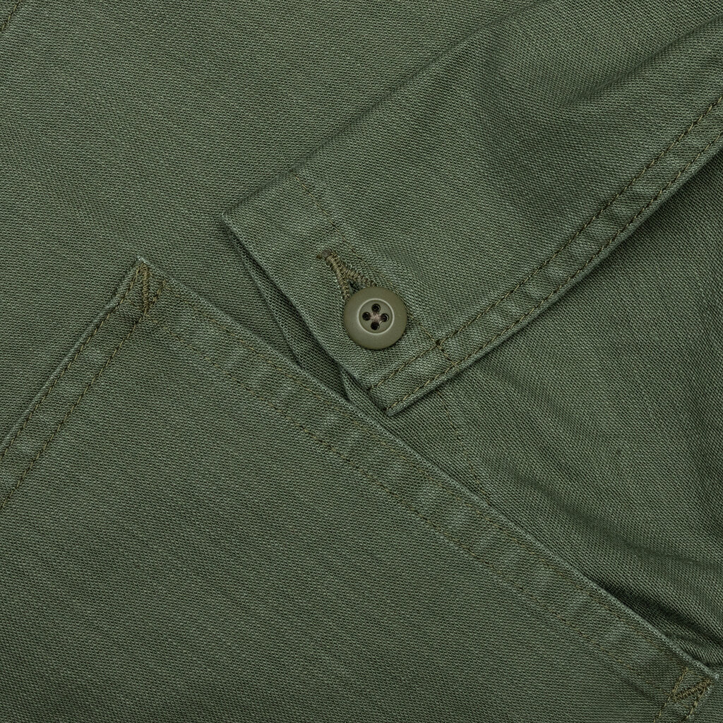 Reversed Sateen Coverall Olive