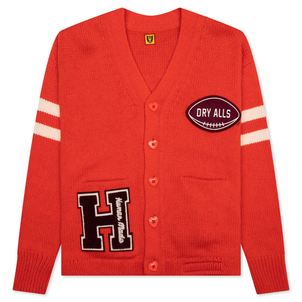 Low Gauge Knit Cardigan Orange