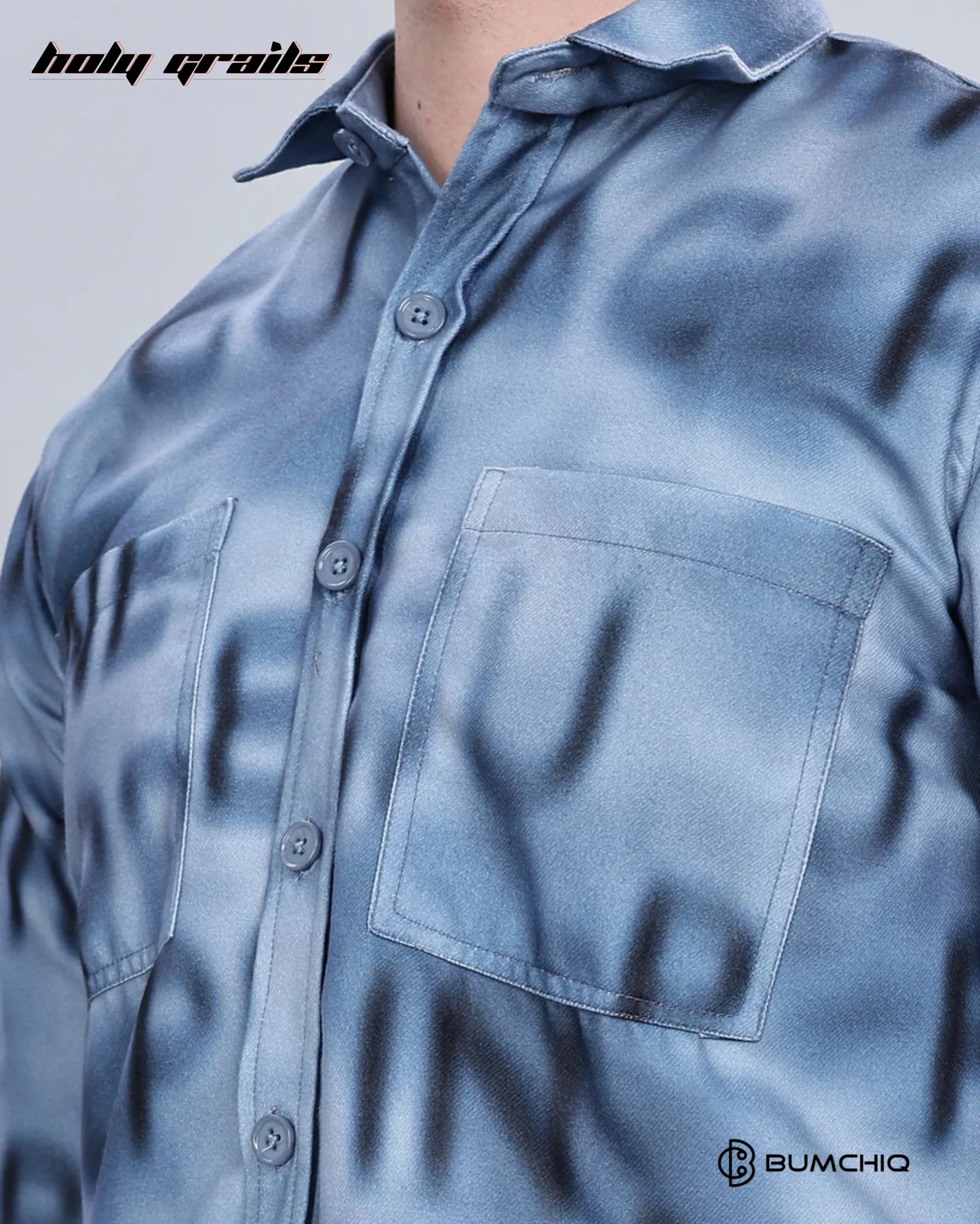 Blue Alphabetical Overshirt HG x Bumchiq