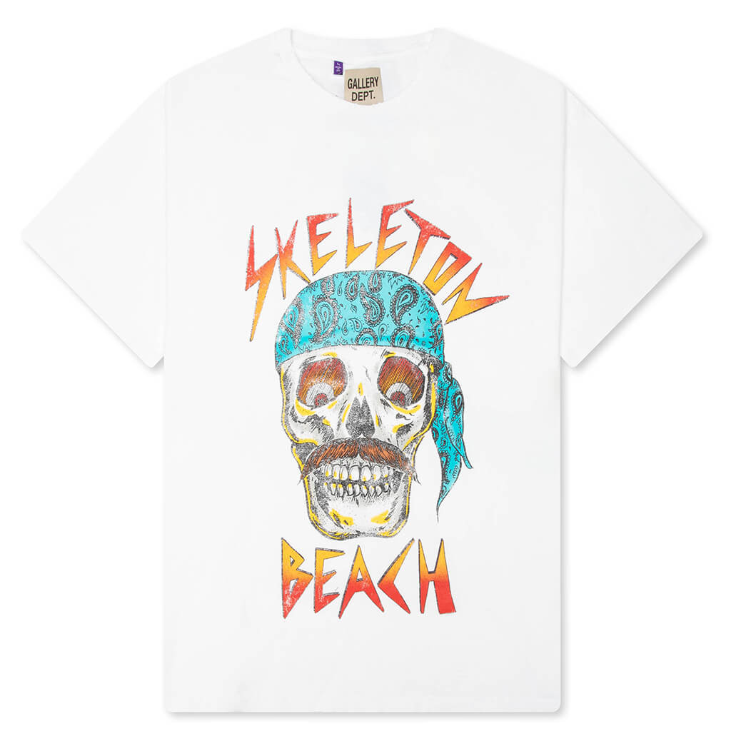 Skeleton Beach Tee Clean White