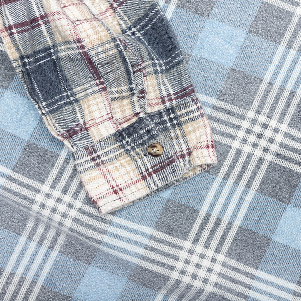 Ribbon Wide Flannel Shirt Assorted