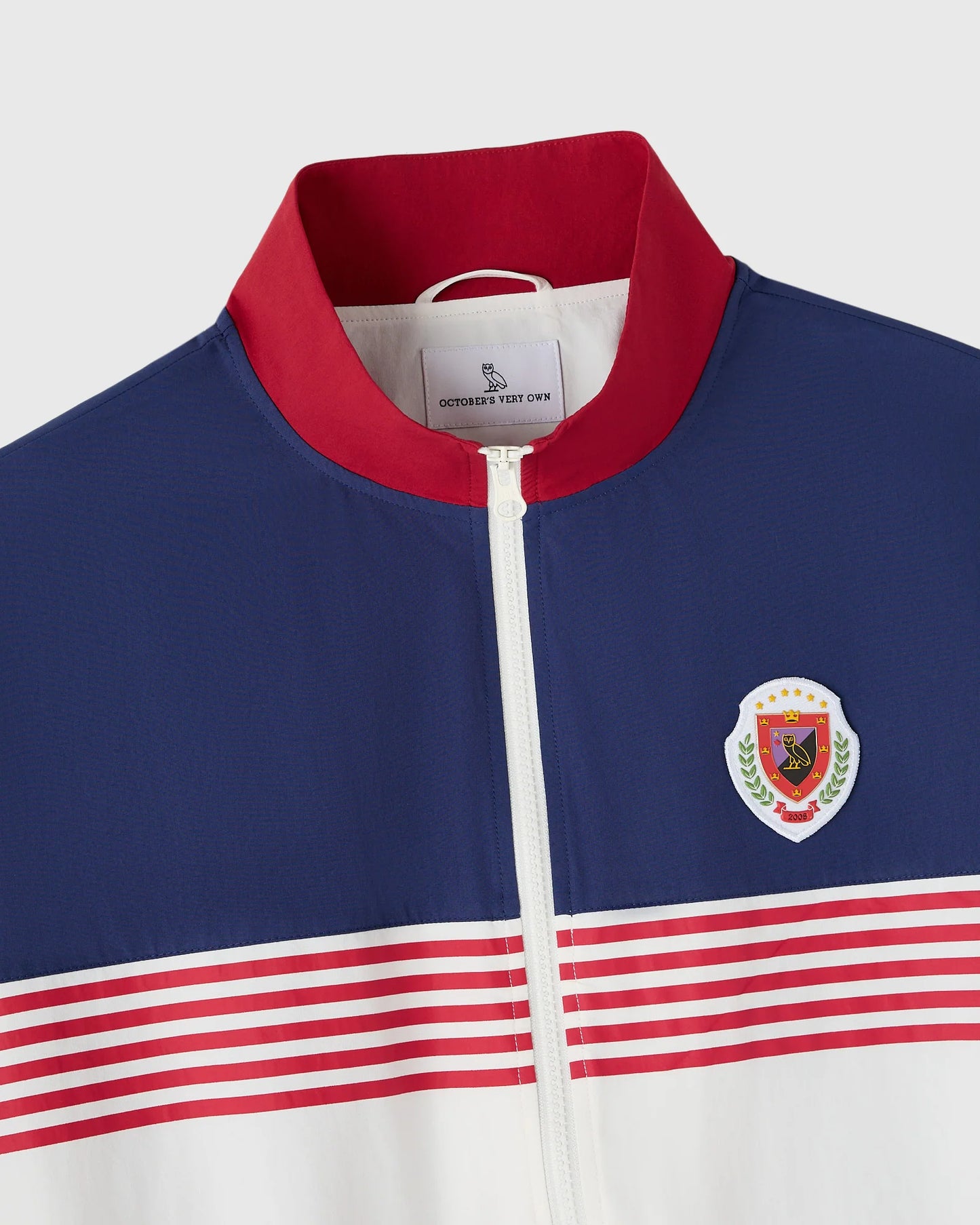 Nylon Crest Track Jacket Deep Denim