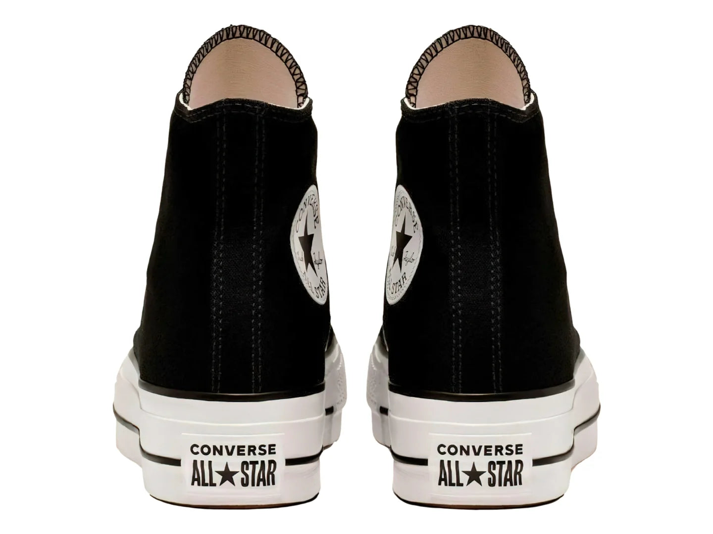 Tenis Converse CTAS Lift Hi Negros y Blancos para Mujer