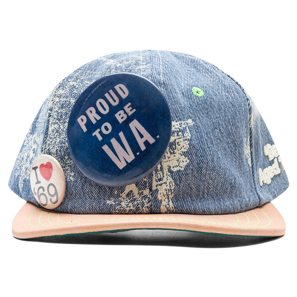 Teresa Reconstructed Denim Hat Indigo