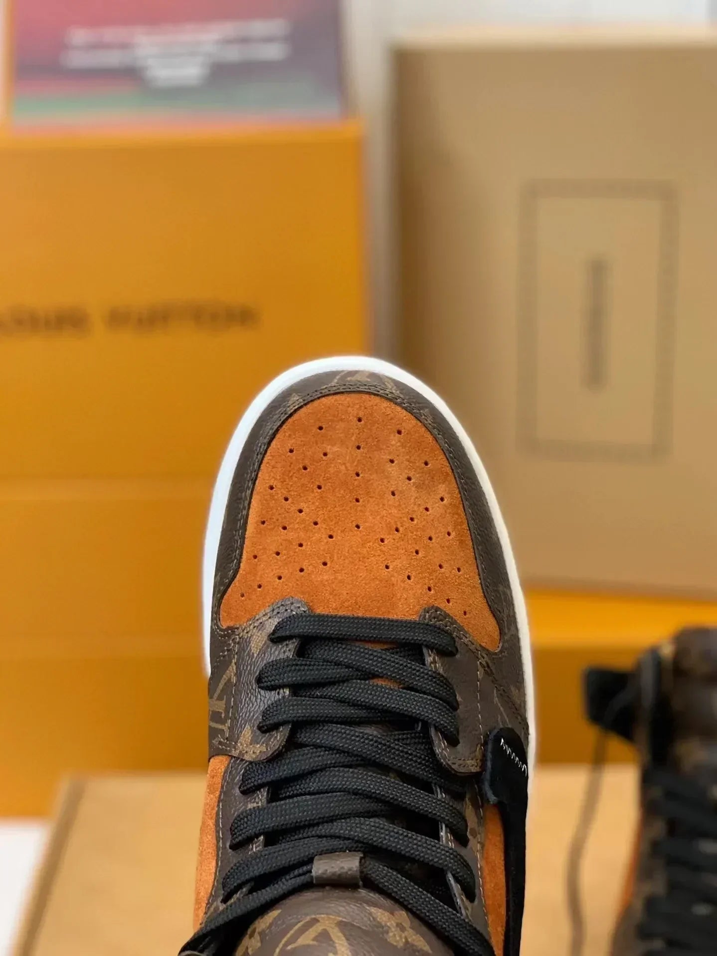 Nike Air Jordan 1 x LV Luxury EarthTone Monogram Edition