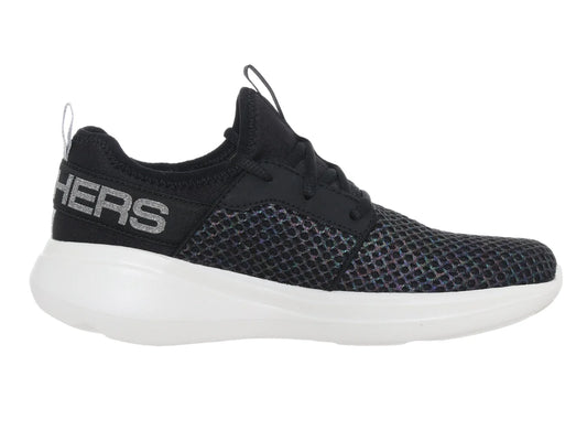 Tenis Skechers Go Run Fast Negro y Plata para Mujer