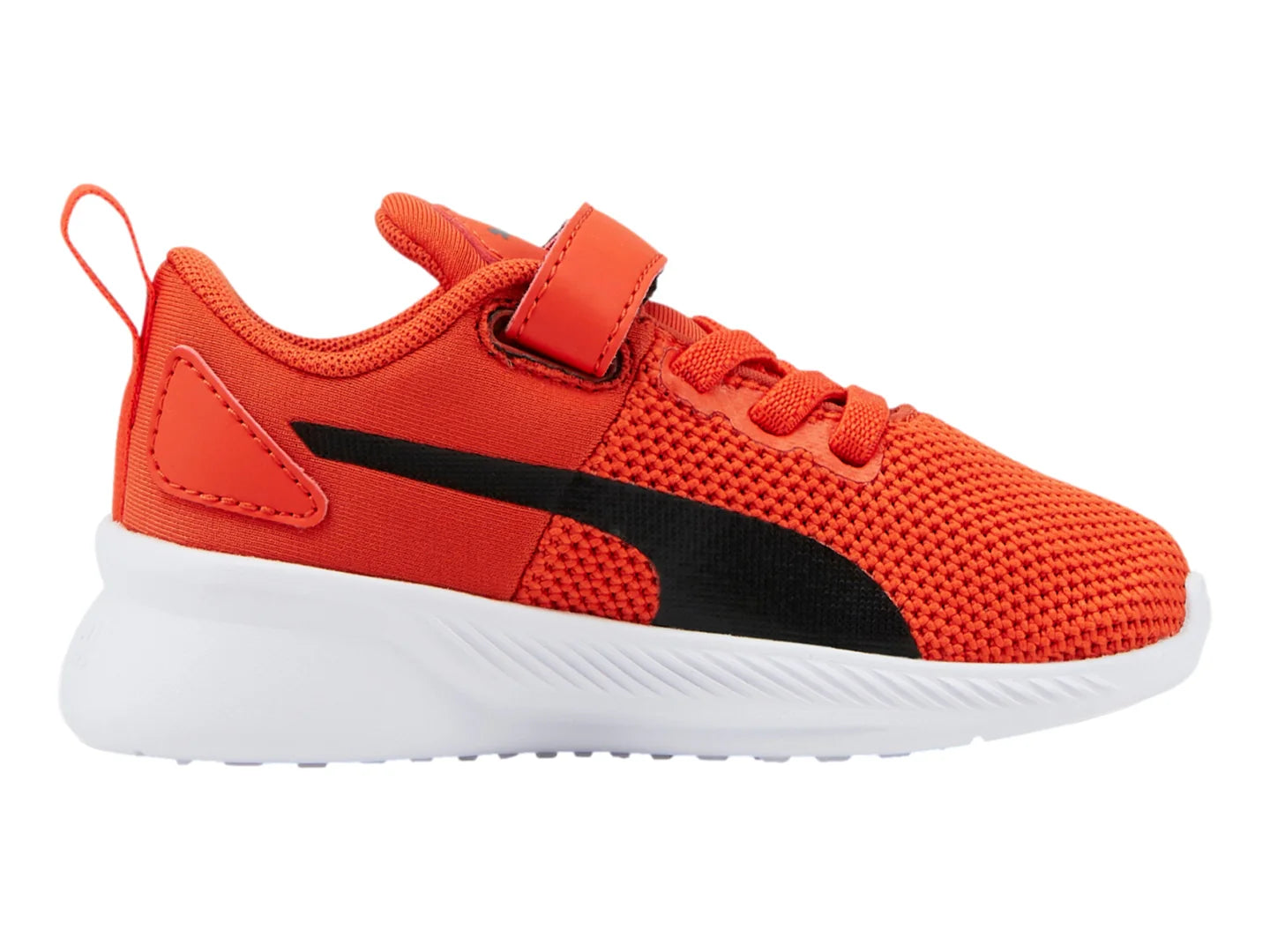 Tenis PUMA Flyer Runner V Naranja y Negro para Niño