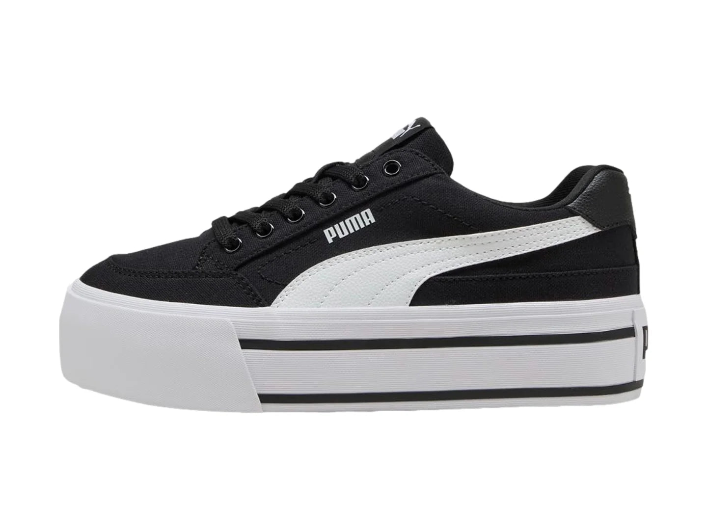 Tenis PUMA Court Classic Vulc FS Platform Negro para Mujer