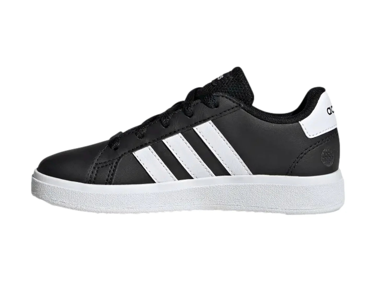 Tenis Adidas Grand Court 20 Negro y Blanco para Niño