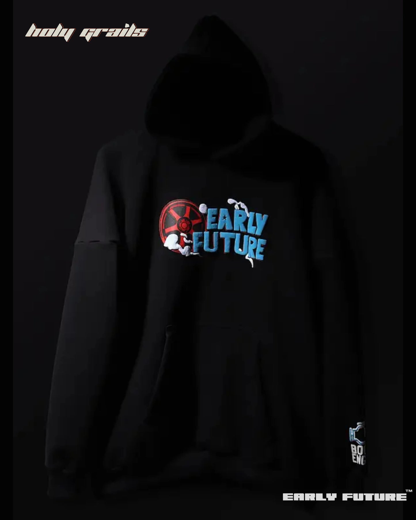 Turbo Speed Jet Black Hoodie HG x Early Future