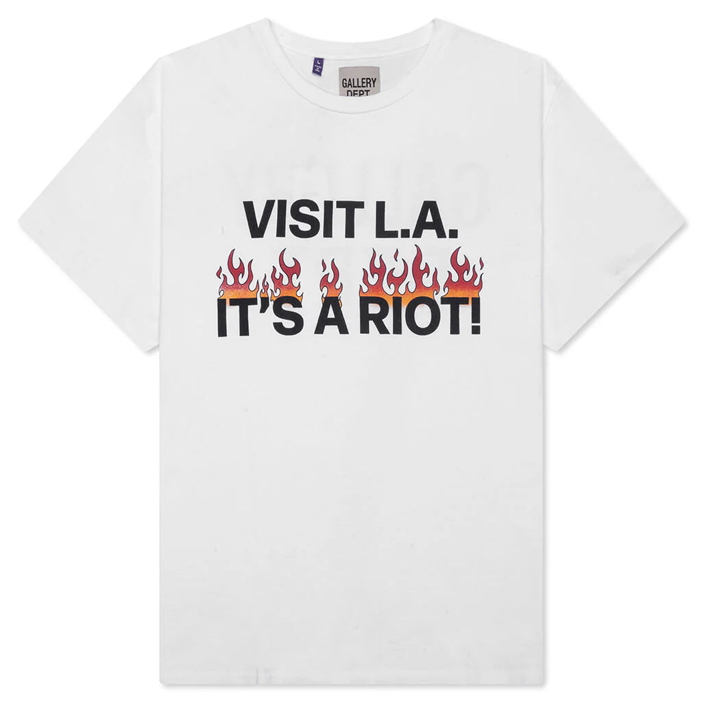 LA Riot Tee White
