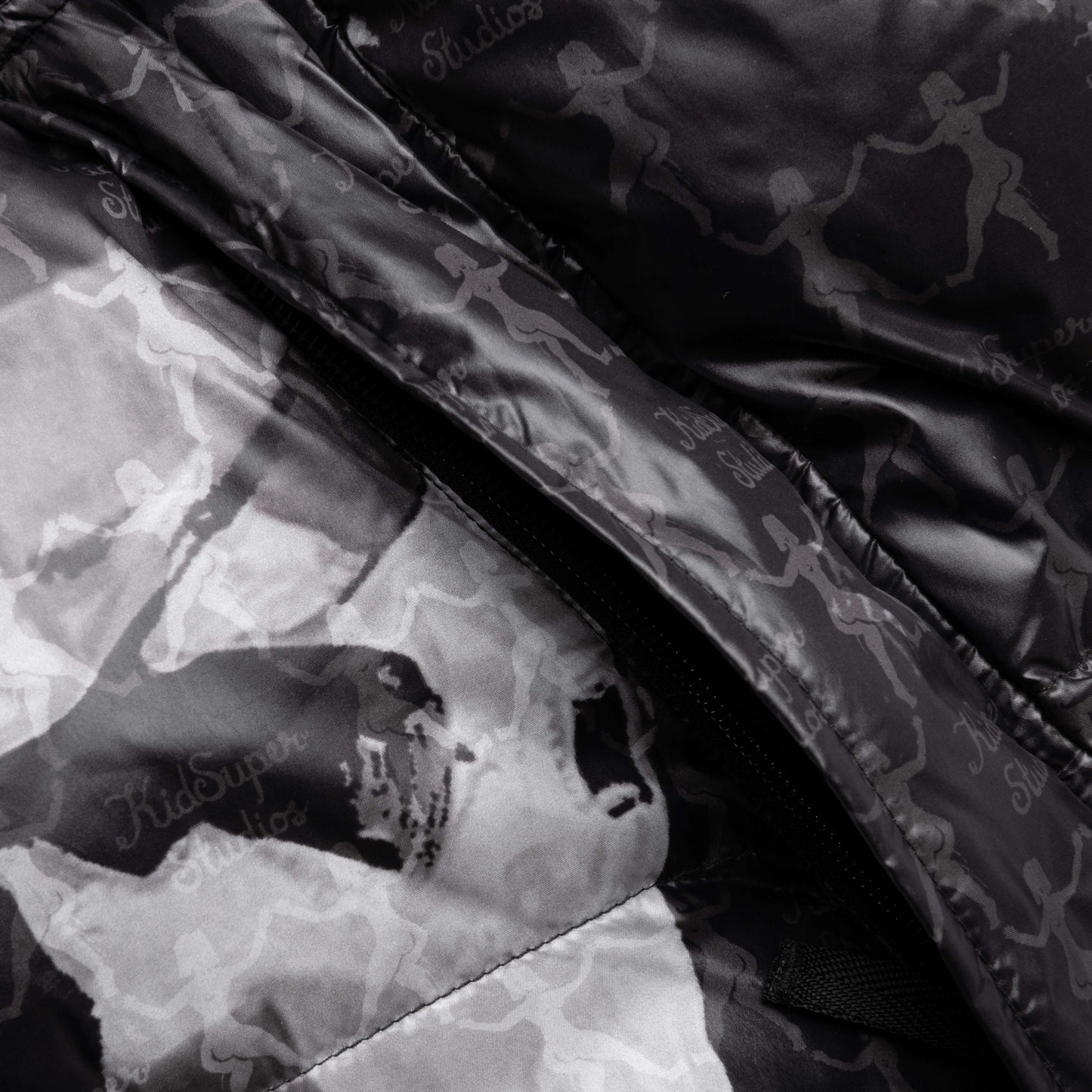 Puma x KidSuper MMQ AOP Puffer Jacket Black