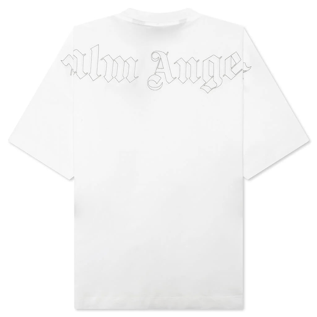PA Monogram Over Tee Off White