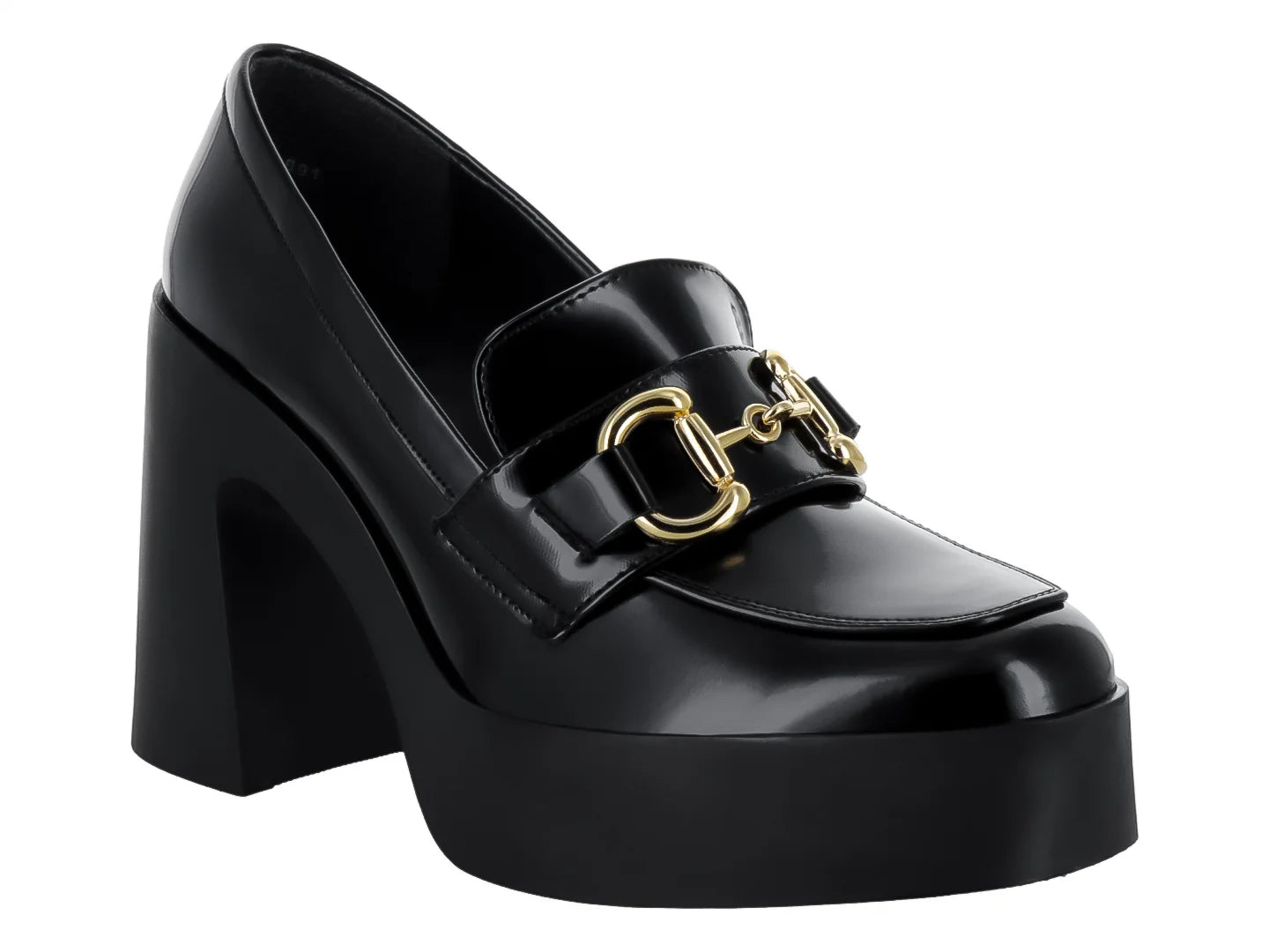 Zapatos de Tacón Lady Paulina Negro Brillante para Mujer