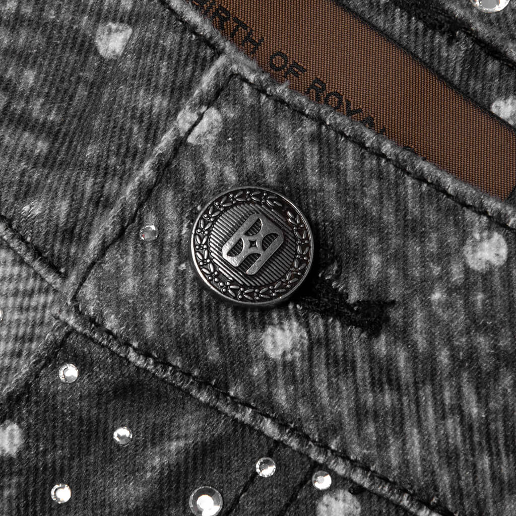 20K Swarovski Diamond Boro Jean Black