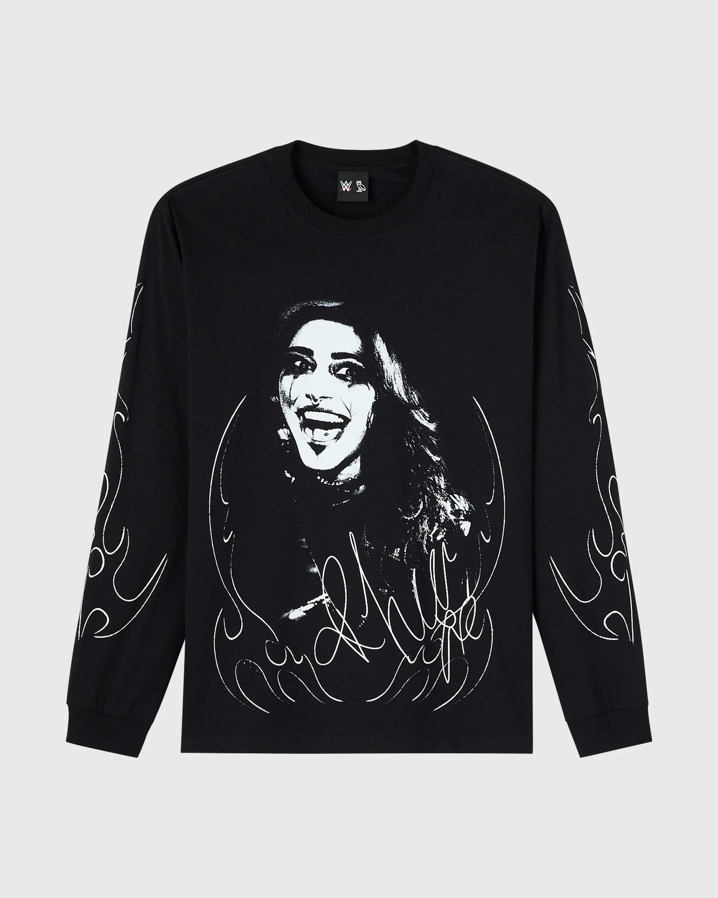 WWE Rhea Ripley Long Sleeve Tee Black