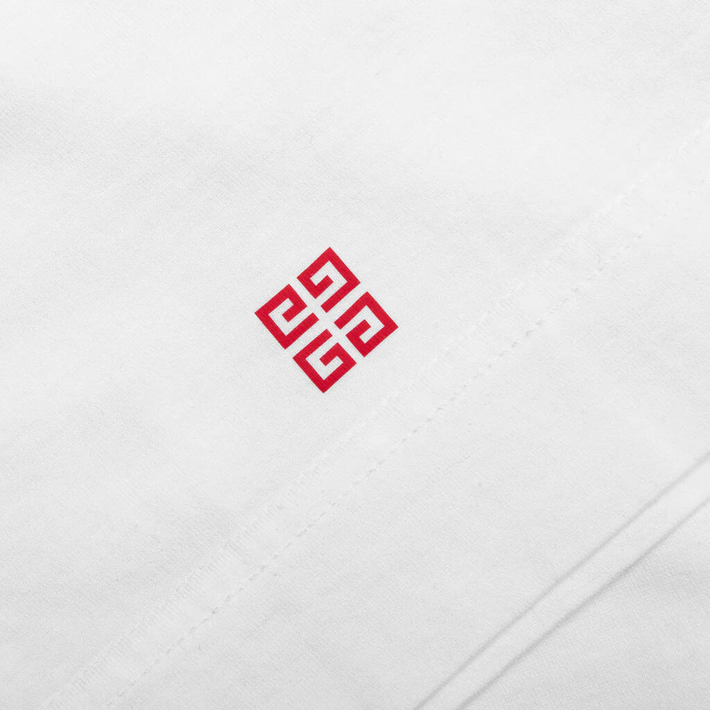 4G Stars T Shirt White Red
