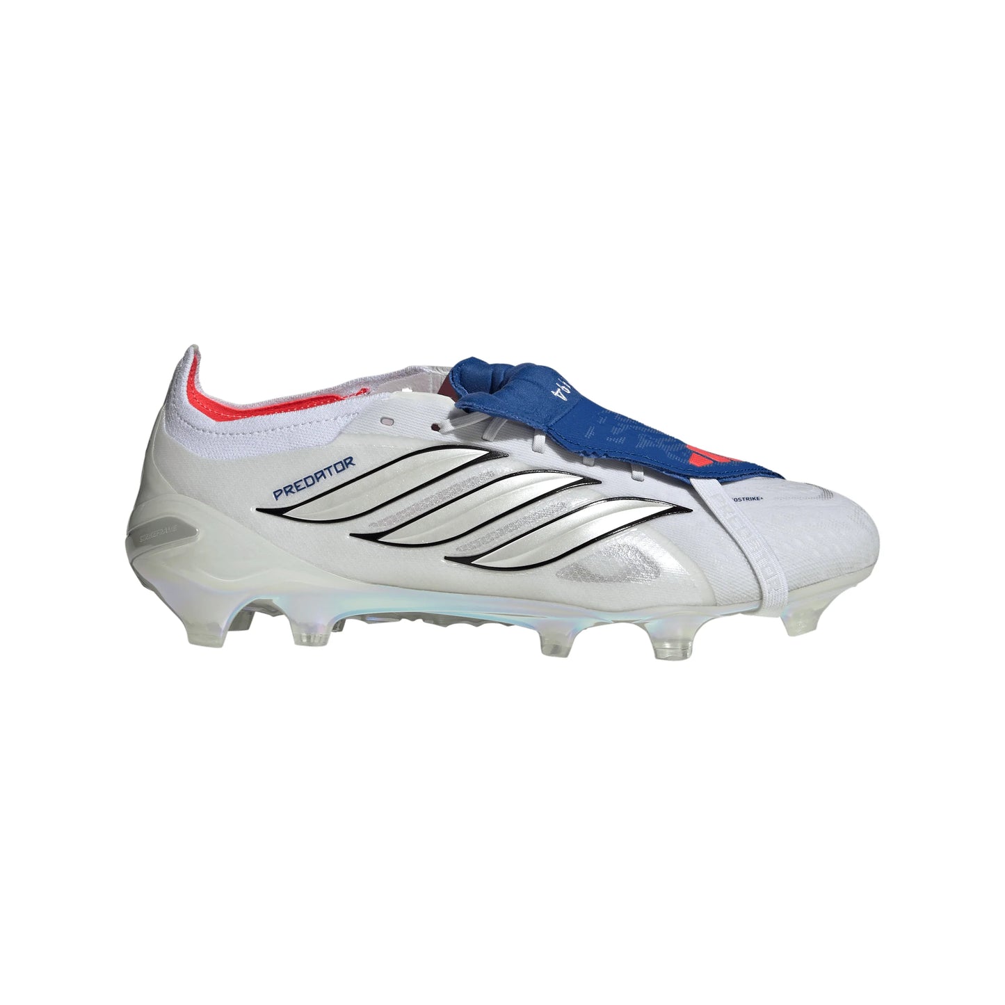 adidas Predator Elite Fold Over Tongue FG Firm Ground Mens Soccer Cleats White Zero Metallic Blue