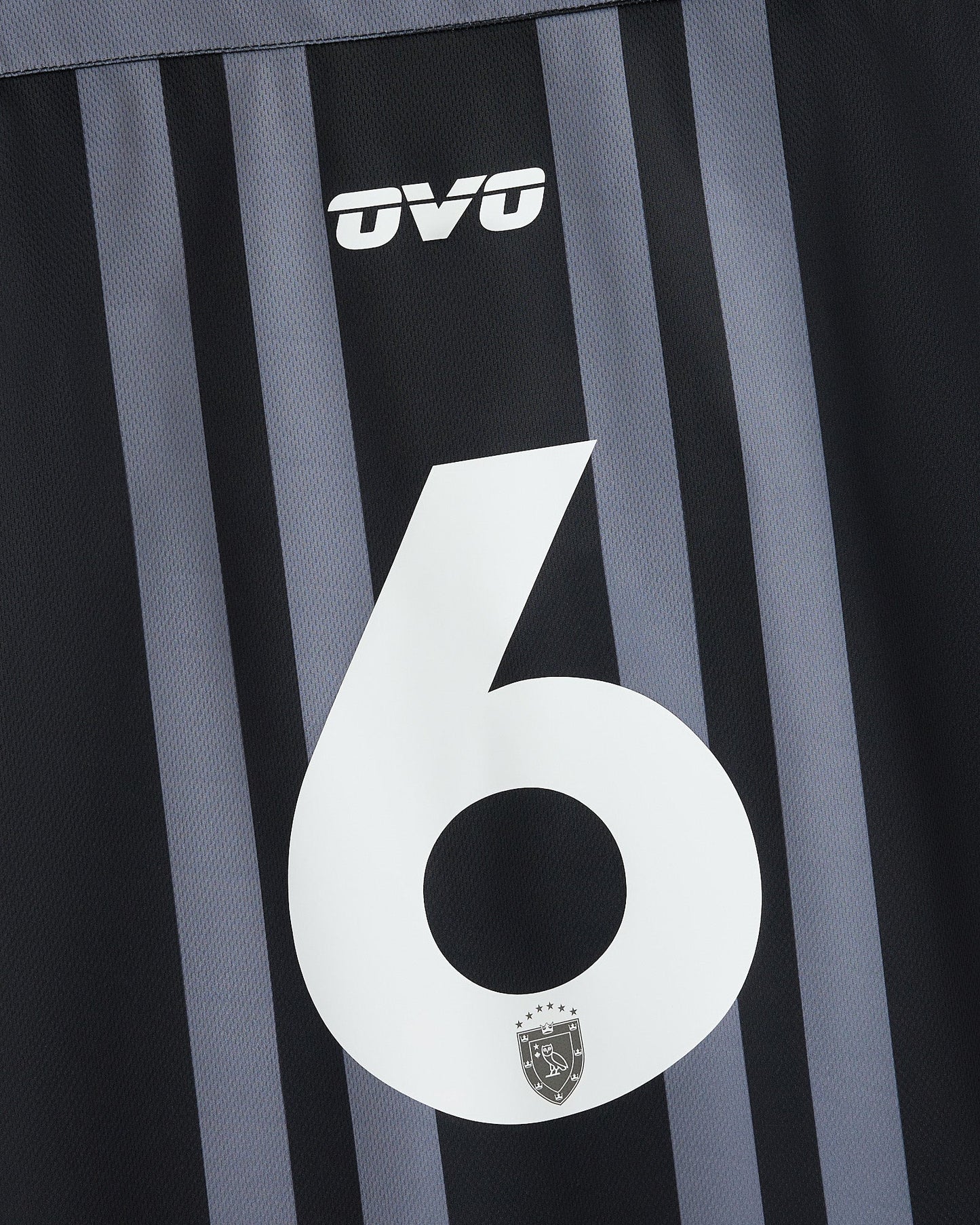 Stripe Soccer Jersey Black