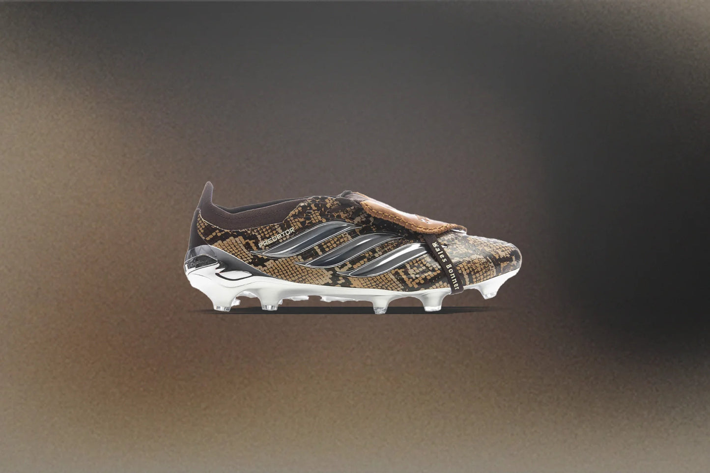 Adidas Originals x Wales Bonner Predator Elite Fold Over Tongue Firm Ground Cleats Brown Silver Metallic Bronze Strata