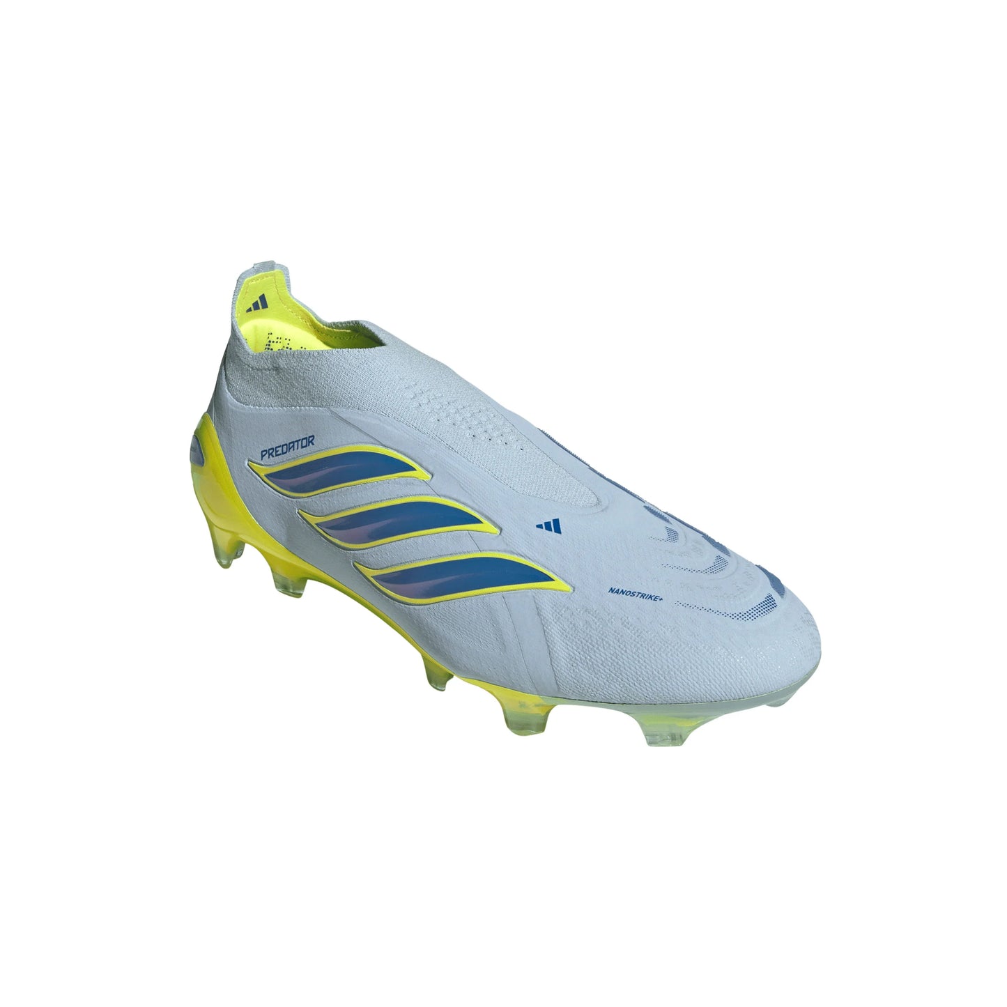 adidas Predator Elite Laceless FG Firm Ground Mens Soccer Cleats Sky Blue Yellow