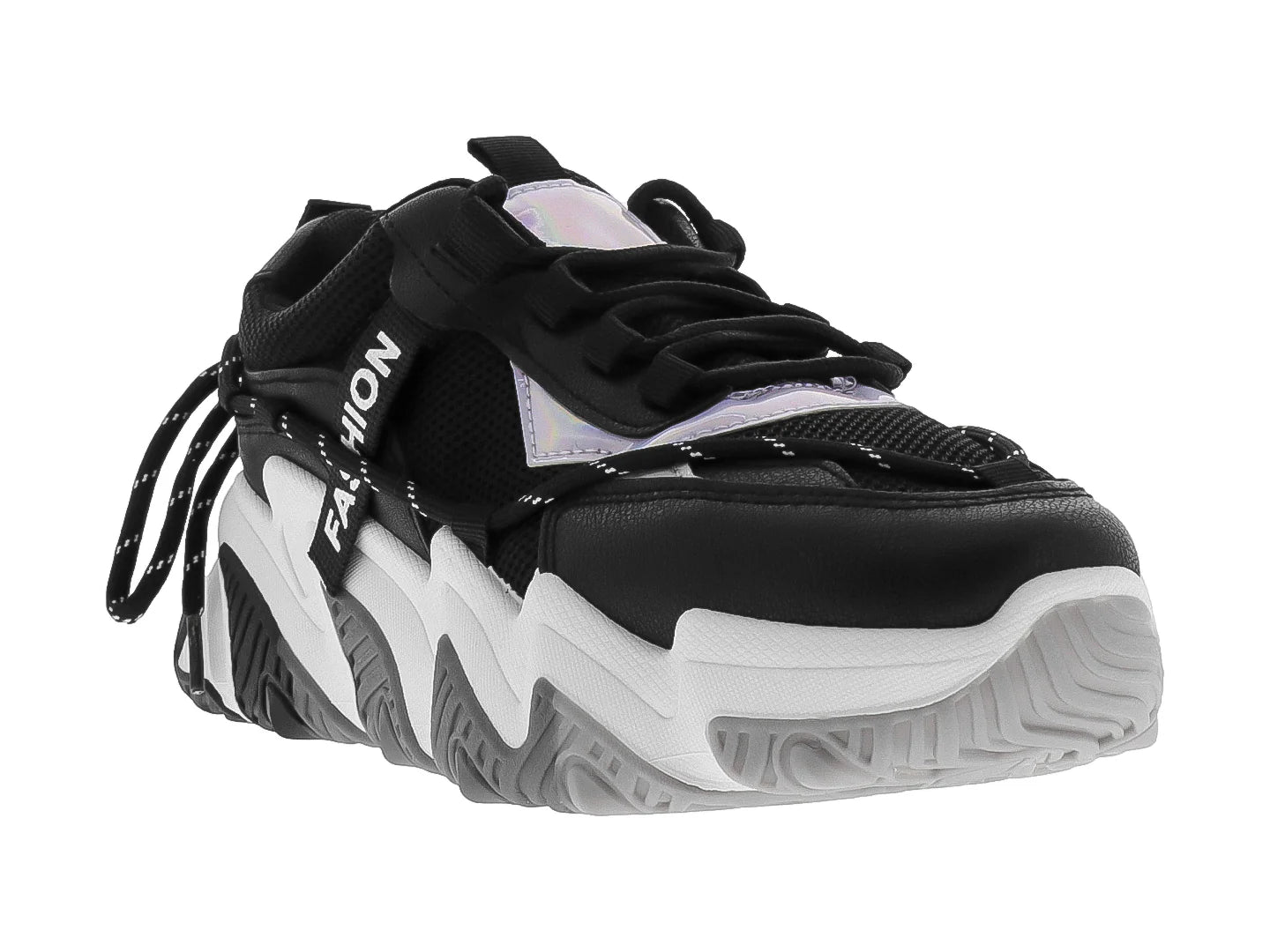 Tenis ATOK Negro con Blanco para Mujer