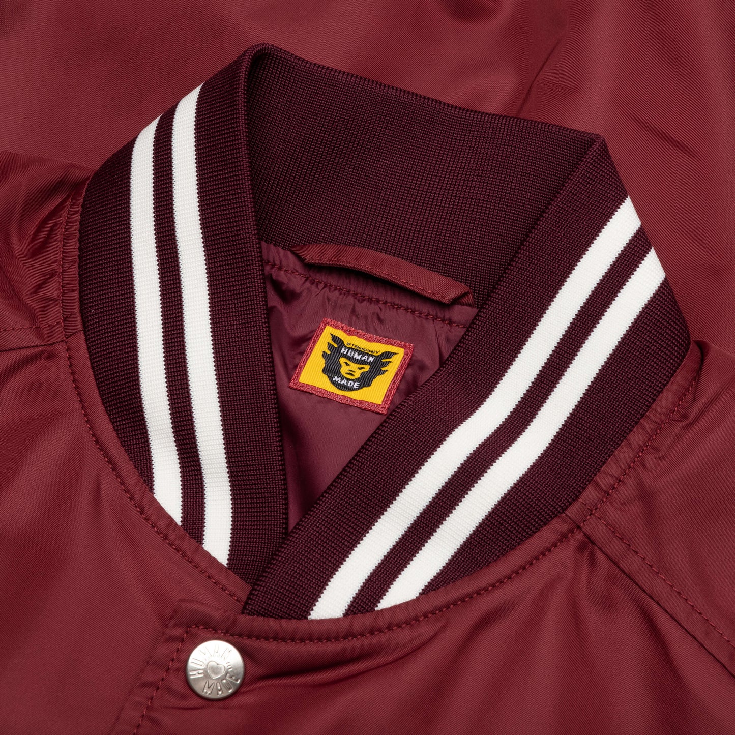Nylon Stadium Jacket Burgundy