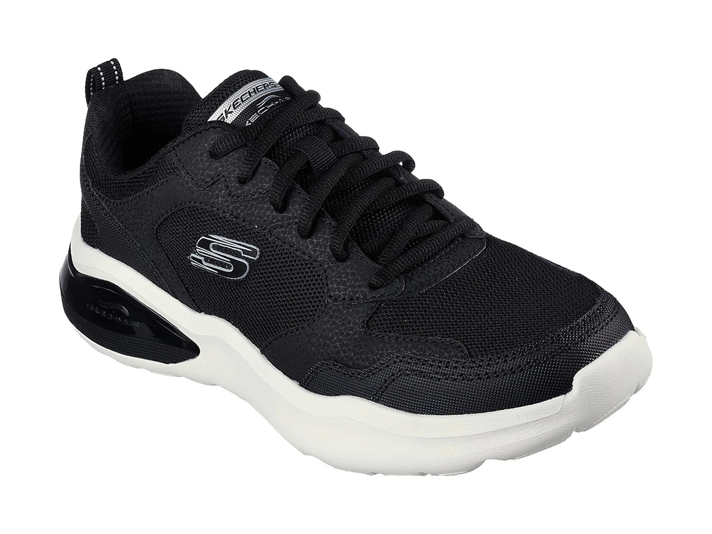 Tenis Skechers Air Cushioning Negro con Blanco para Hombre